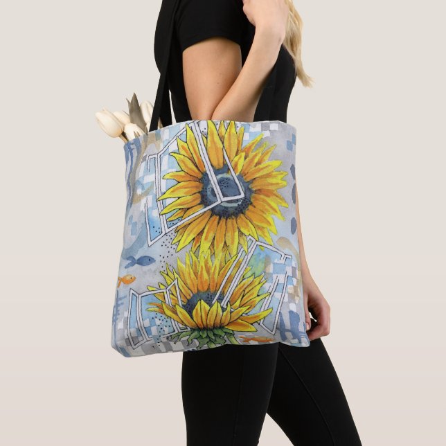 Sunflower Dreams Tote Bag (Close Up)