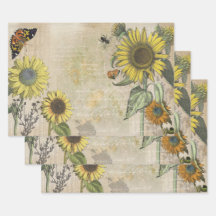 Sunflower Dreams Wrapping Paper Sheets