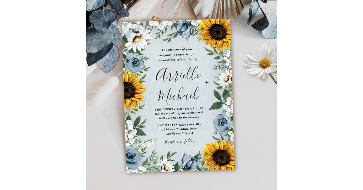Personalized Sunflower Wedding Welcome Bags Kit - 12 Pc