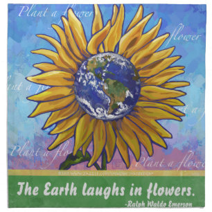 Sunflower Earth Art Napkin
