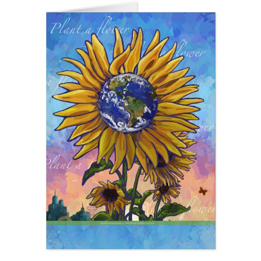 Sunflower Earth Cards (Front)