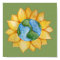 Sunflower Earth Day Art watercolor Sunflowers
