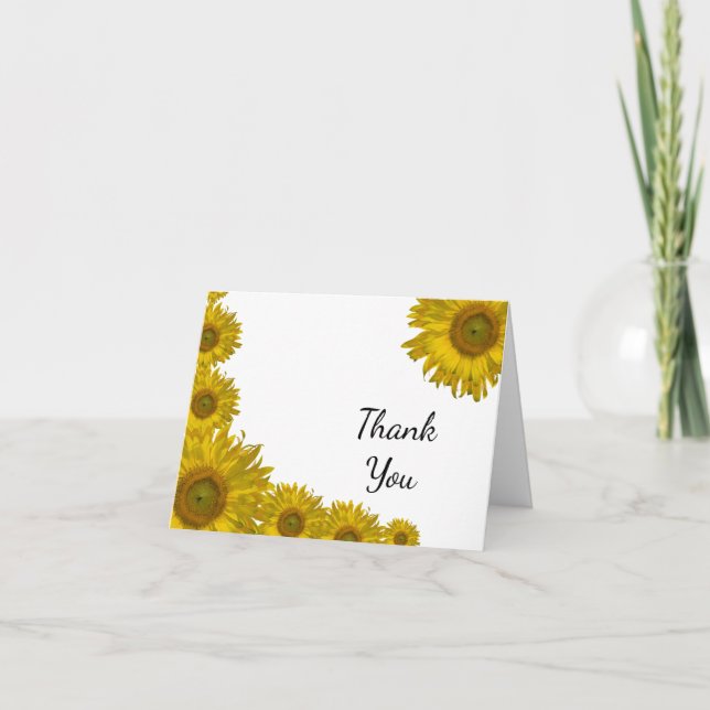 Sunflower Edge Bridesmaid Thank You (Front)