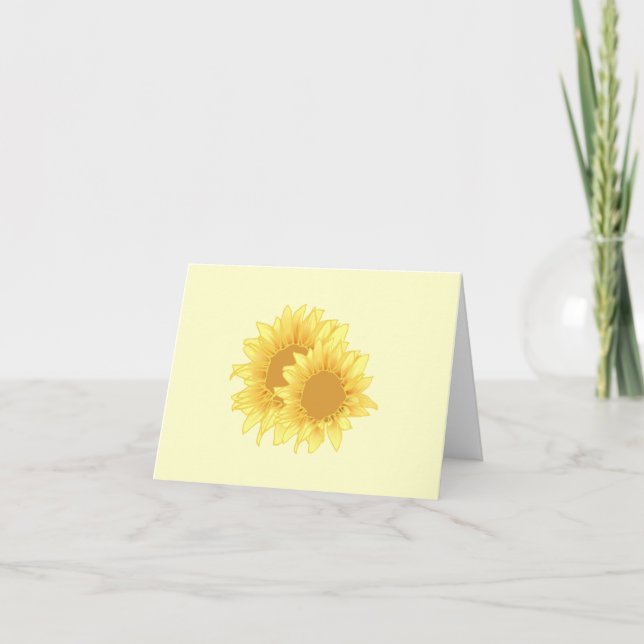Sunflower Elegance Card (Front)