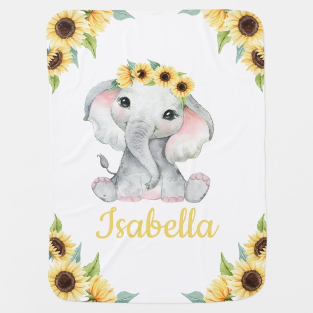 Elephant best sale sunflower blanket