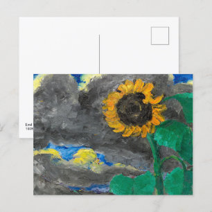 Sunflower Emil Nolde Postcard