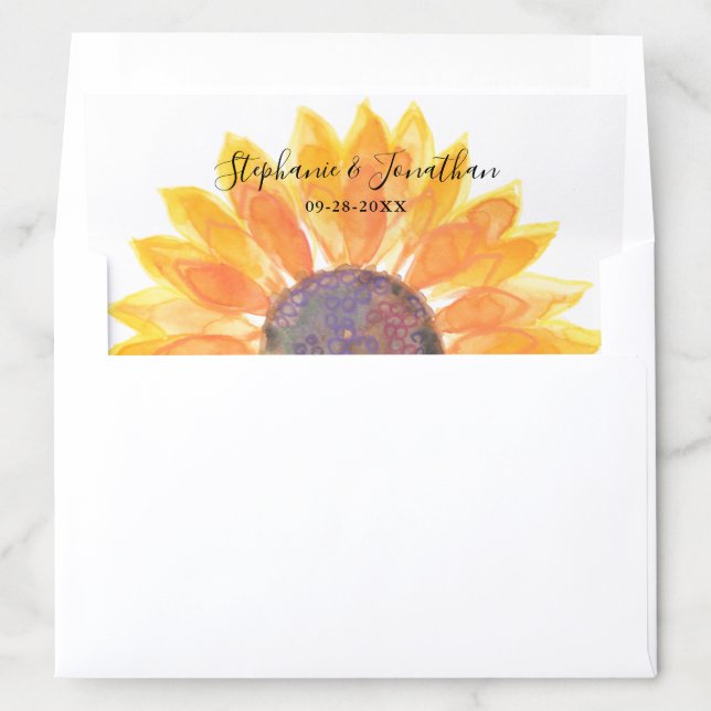  Sunflower Envelope Liner (In Envelope)