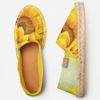 Sunflower Espadrilles by watercoloring at Zazzle