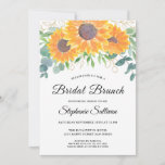 Sunflower Eucalyptus Bridal Brunch Invitation<br><div class="desc">Invite family and friends to a Bridal Brunch with this elegant invitation decorated with watercolor sunflowers, eucalyptus, and foliage in shades of yellow, green, and gold. Customize this invitation with your details. Because we create our artwork you won't find this exact image from other designers. Original Watercolor © Michele Davies....</div>