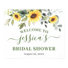 Sunflower Eucalyptus BRIDAL SHOWER Welcome Sign