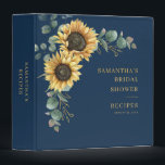 Sunflower Eucalyptus Floral Bridal Shower Recipes 3 Ring Binder<br><div class="desc">Sunflower Eucalyptus Floral Bridal Shower Recipes 3 ring binder</div>