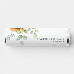 Sunflower Eucalyptus Greenery Wedding Breath Savers® Mints