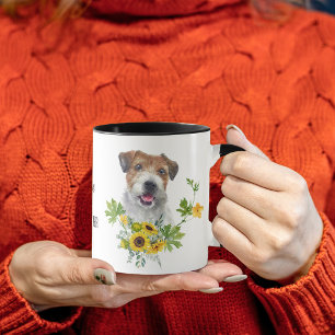 Sunflower Eucalyptus Jack Russell Terrier Mug