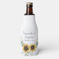 Sunflower Eucalyptus Wedding Favor