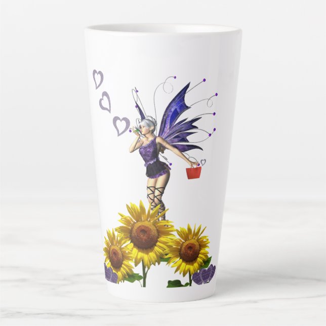 Sunflower Fairy Latte Mug (Front)