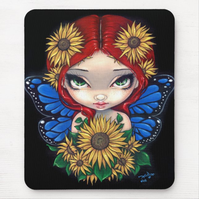 "Sunflower Fairy" Mousepad (Front)