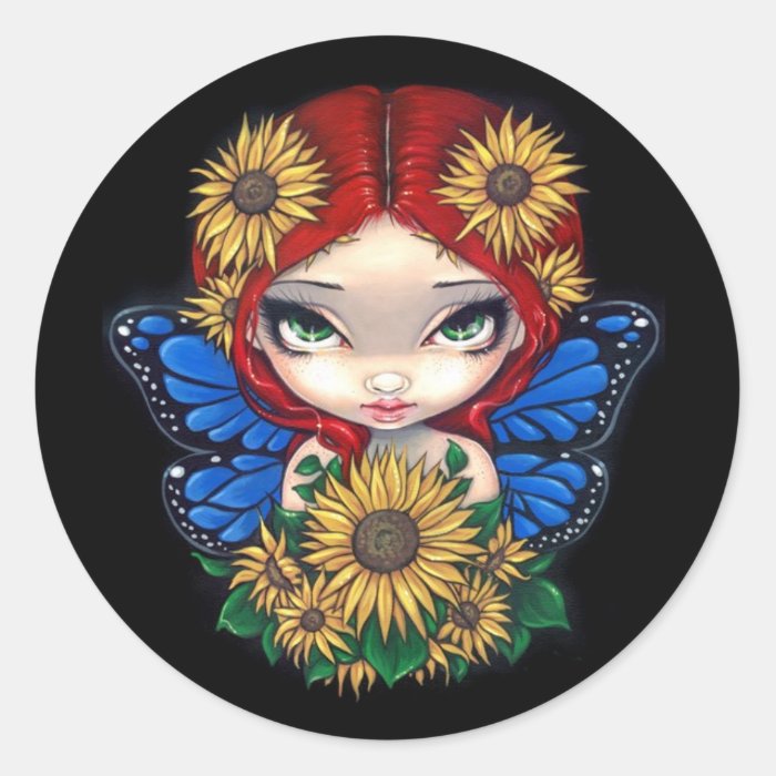 Sunflower Fairy Sticker