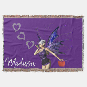 Sunflower Fairy Throw Blanket