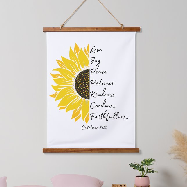 Sunflower & Faith Hanging Tapestry (Creator Uploaded)