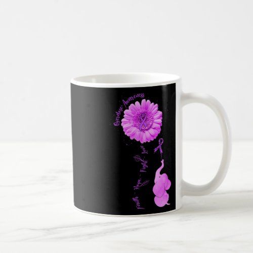 Sunflower Faith Hope Fight Love Overdose Awareness Coffee Mug