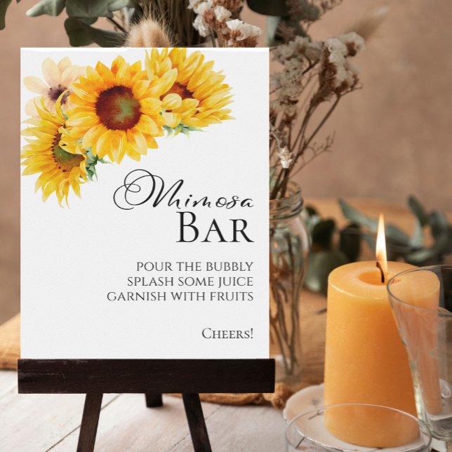 Sunflower Fall Bridal Shower Mimosa Bar Sign (Creator Uploaded)