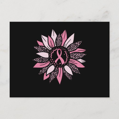 Sunflower Family Matching Breast Cancer Awareness Postcard