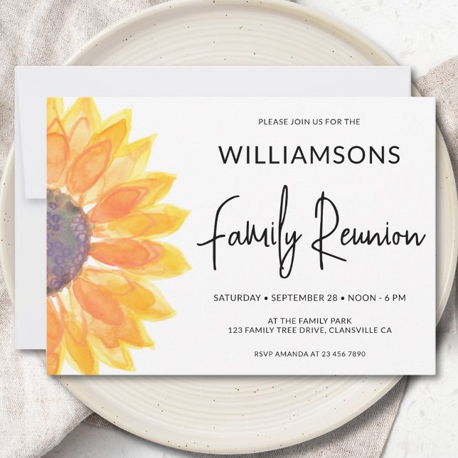 Sunflower Family Reunion Invitation (Creator Uploaded)