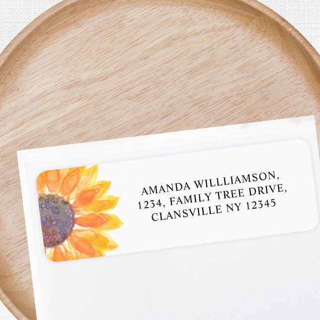 Sunflower Family Reunion Return Address Label (Creator Uploaded)