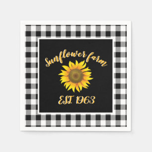 Sunflower farm napkins
