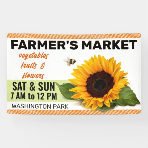 Sunflower Farmers Market Banner