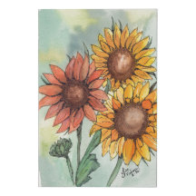 Sunflower Faux Canvas Print