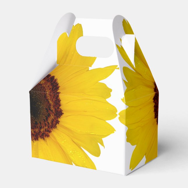 Sunflower Favor Boxes (Front Side)