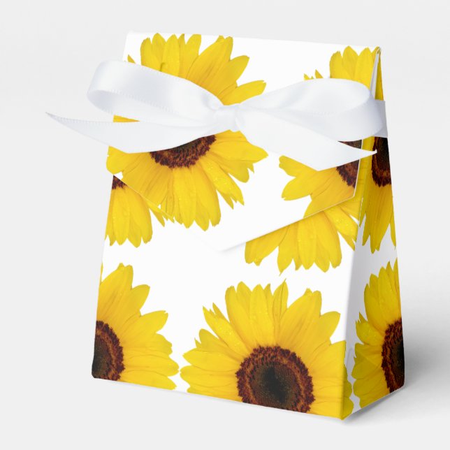 Sunflower Favor Boxes (Front Side)