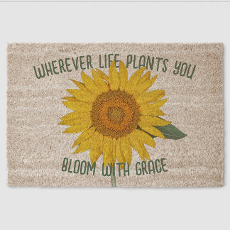 Sunflower Fiber Doormat