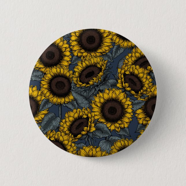 Sunflower field 2 button (Front)