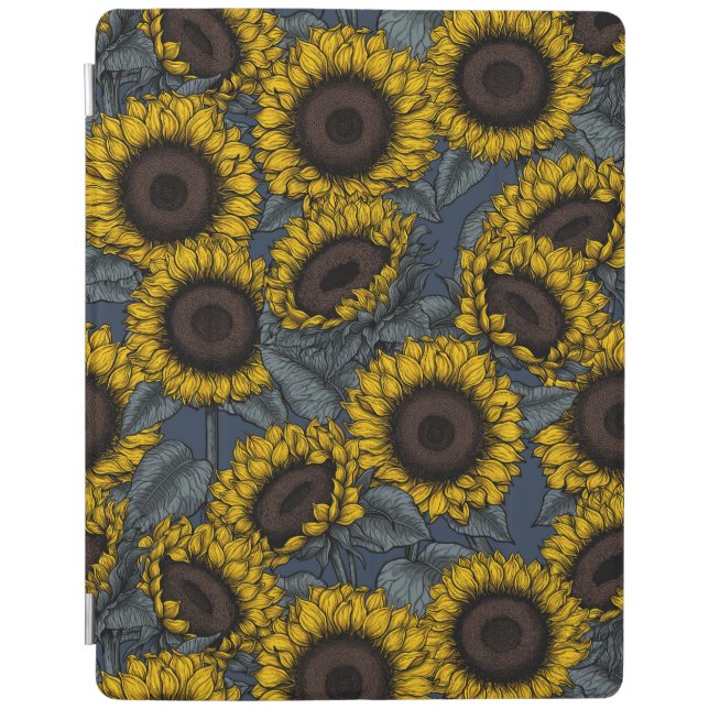 Sunflower field 2 iPad smart cover (Front)