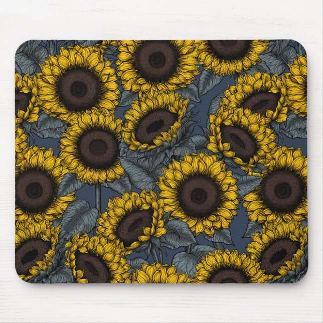 Sunflower field 2 mouse pad (Front)