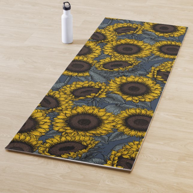 Sunflower field 2 yoga mat (In Situ)