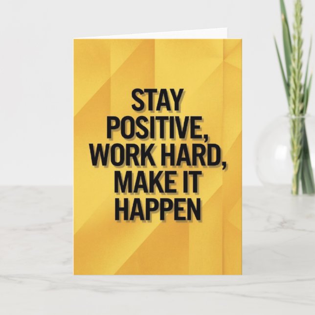 Sunflower Field "BELIEVE" Inspirational Hope Card (Front)