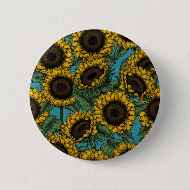 Sunflower field button (Front)