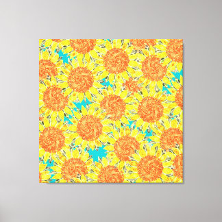 sunflower field canvas print