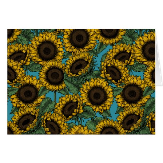 Sunflower field cards (Front Horizontal)