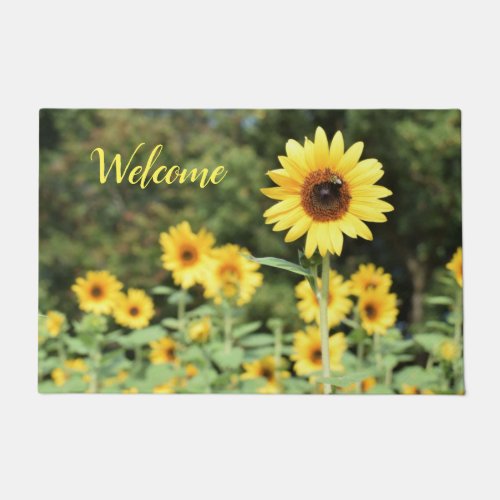Sunflower Field Doormat