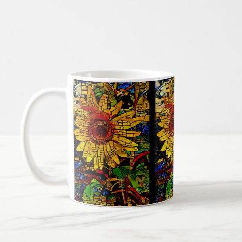 Sunflower field in AI enhanced photo Coffee Mug