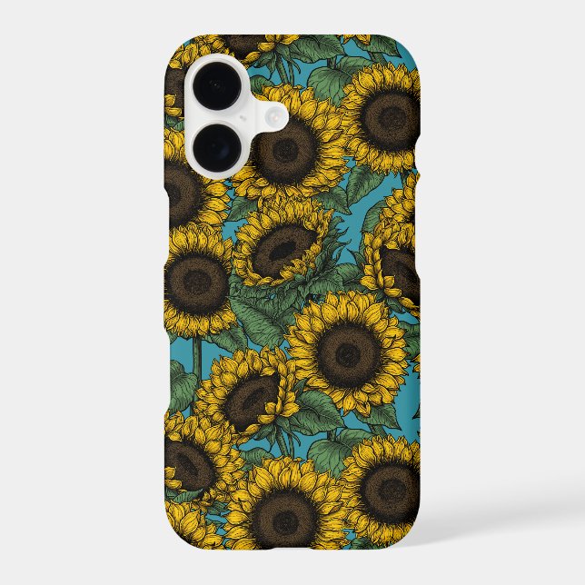 Sunflower field iphone case (Back)