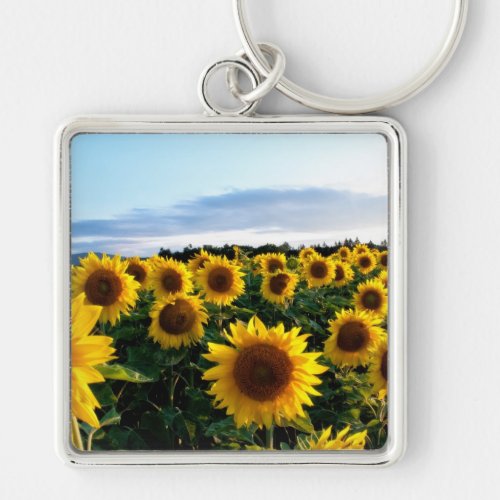 Sunflower Field Keychain