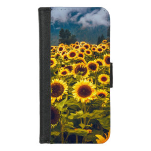 Sunflower Field Landscape Flowers Yellow iPhone 8/7 Wallet Case
