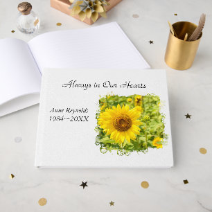 Sunflower Field Memorial Service Guest Book
