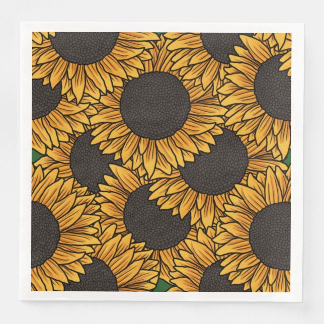 Sunflower Field Napkin (Front)
