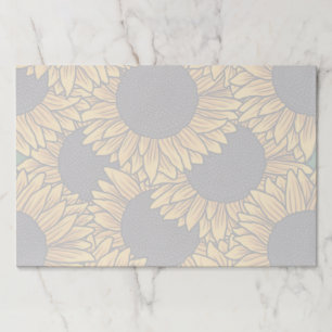 Sunflower Field Paper Placemat